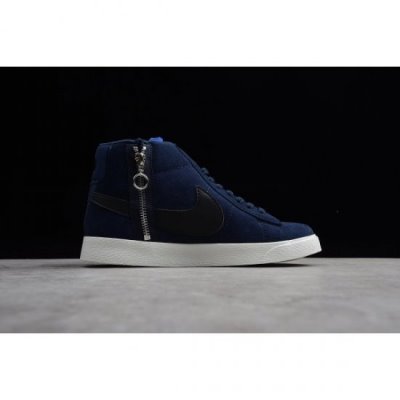 Nike Blazer Mid Rebel Xx Siyah / Mavi Kaykay Ayakkabı Türkiye - BAERPOPU